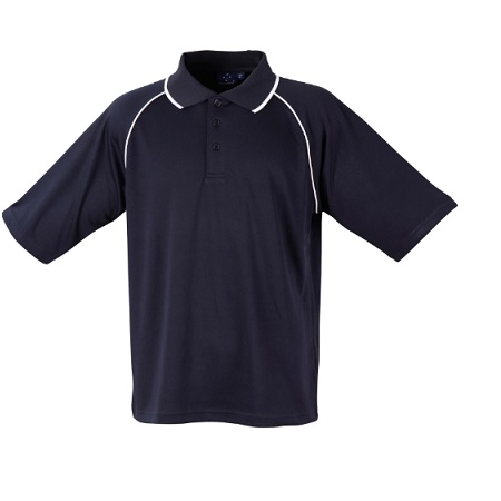 » Mens CoolDry Polo Shirt – Navy (AMP)